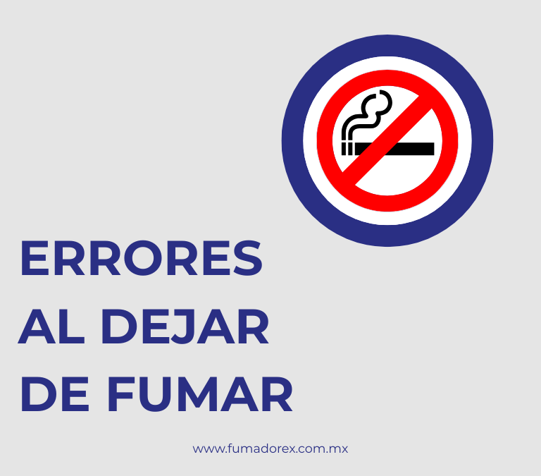 Los 7 errores más comunes al dejar de fumar