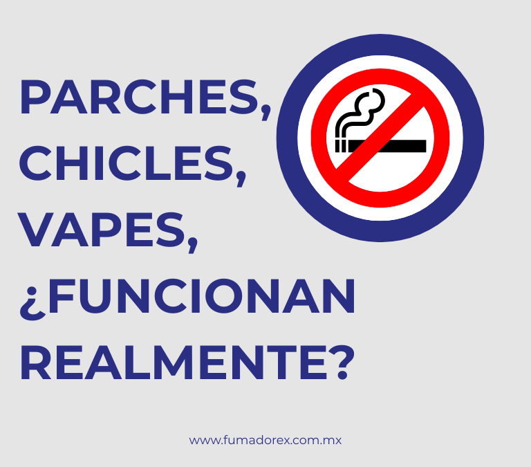 ¿Sirven los parches, chicles o vapeadores para dejar de fumar?