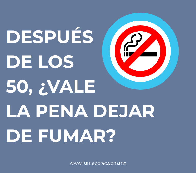 ¿Vale la pena dejar de fumar después de los 50?